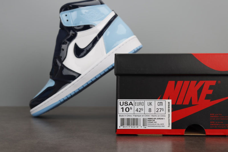 AJ1 RETRO HOGH UNC PATENT “BLUE CHILL”