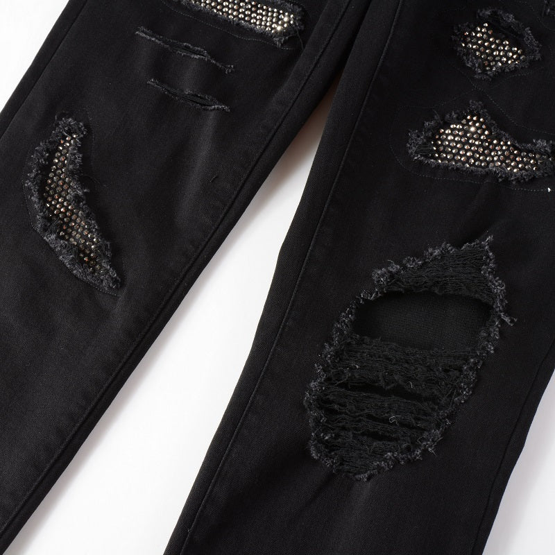 Amiri Full Black Diamonds Jeans