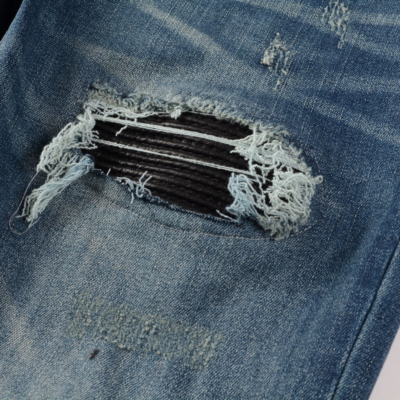 Amiri Patch Blue Jeans