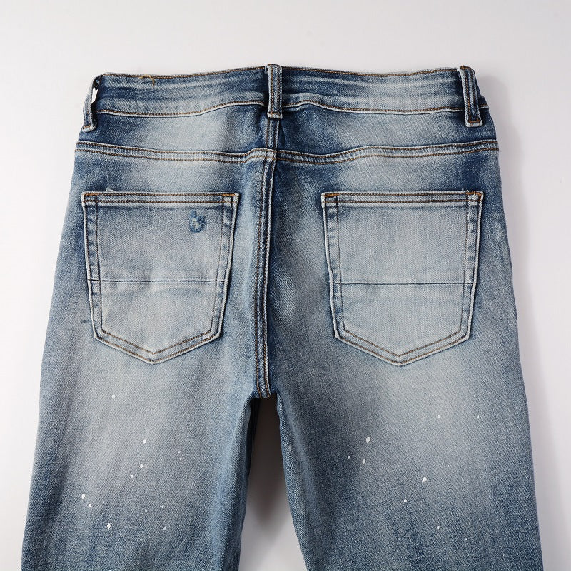 Amiri Palm Blue Jeans