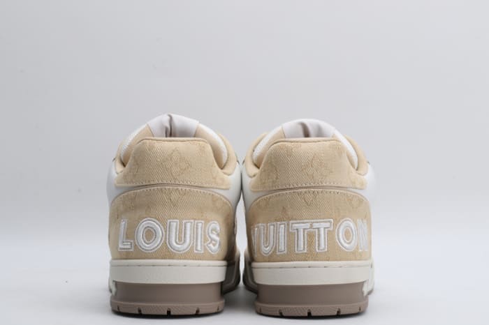 LV TRAINERS BEIGE - WHITE