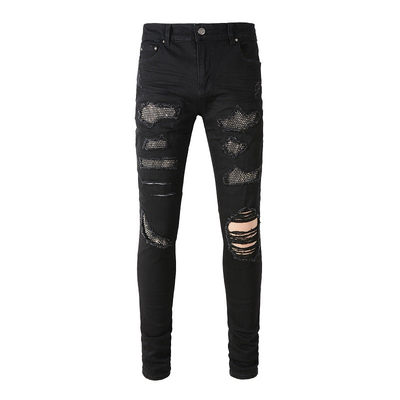 Amiri Full Black Diamonds Jeans