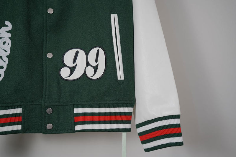 OFF WHITE VARSITY JACKET