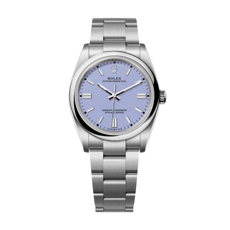 ROLEX OYSTER PERPETUAL LAVENDER DIAL 41MM