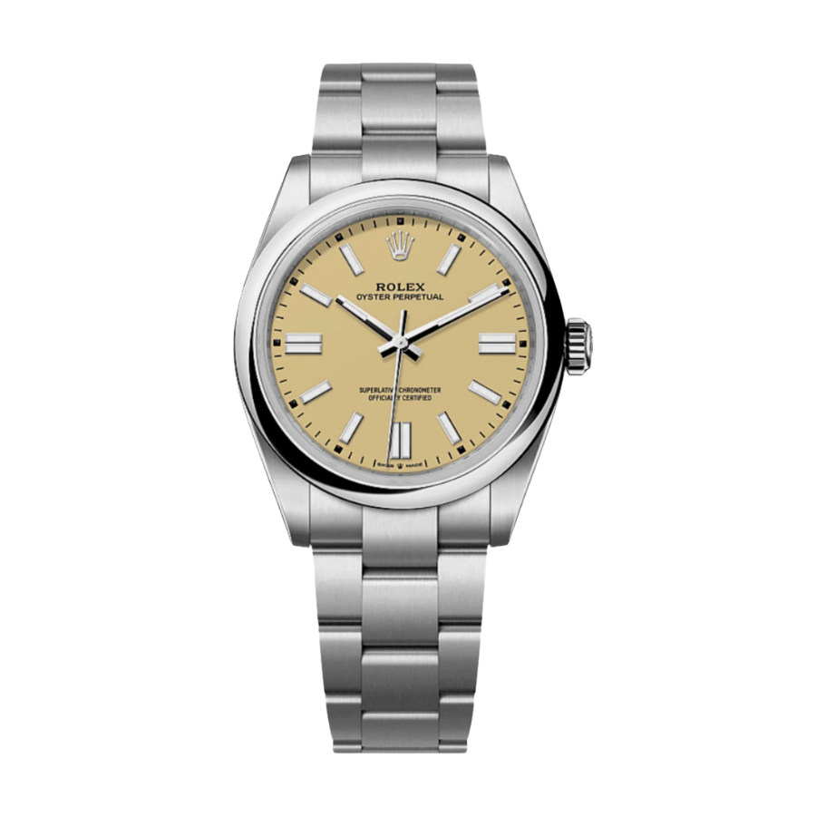 ROLEX OYSTER PERPETUAL BEIGE DIAL 41MM