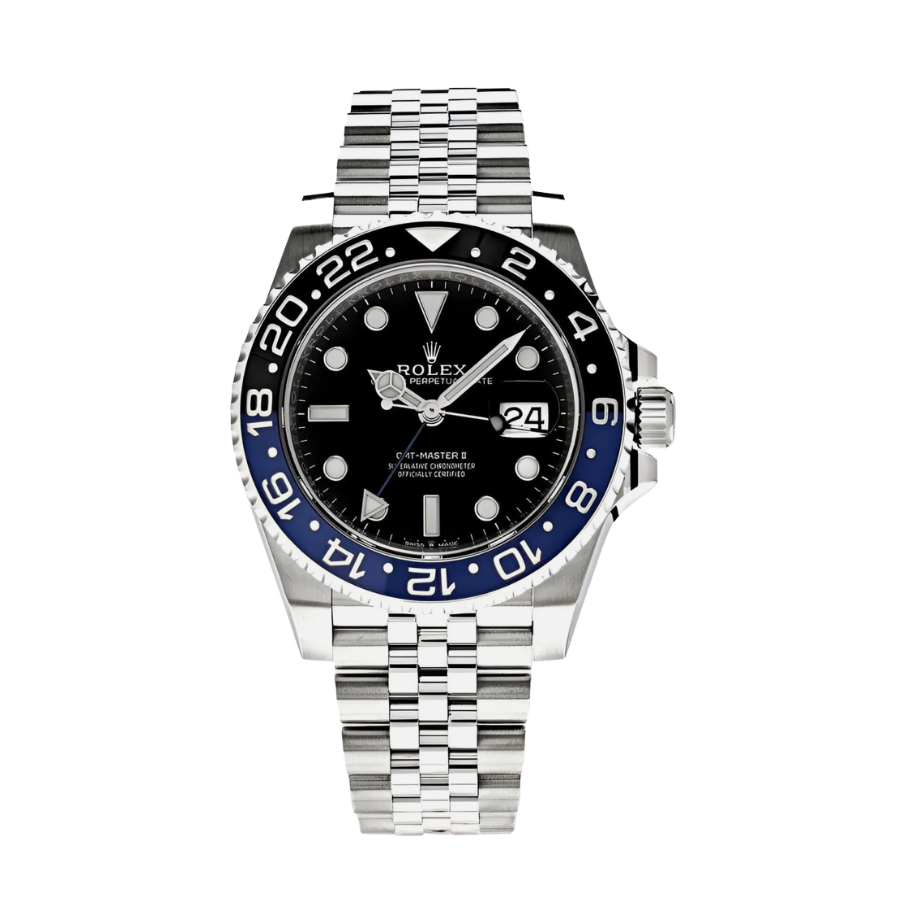 ROLEX GMT- MASTER II BATMAN STAINLESS BLACK DIAL 40MM