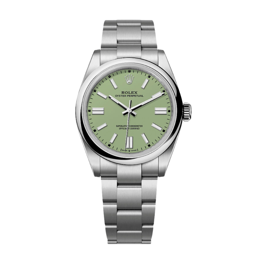ROLEX OYSTER PERPETUAL PISTACHIO DIAL 41MM