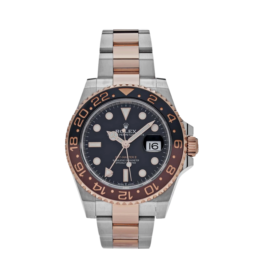 ROLEX GMT- MASTER II ROSE GOLD BLUE DIAL 40MM