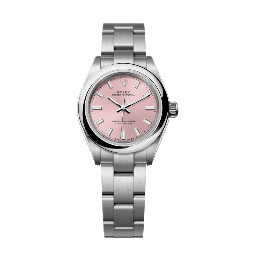 ROLEX OYSTER PERPETUAL PINK DIAL 28MM